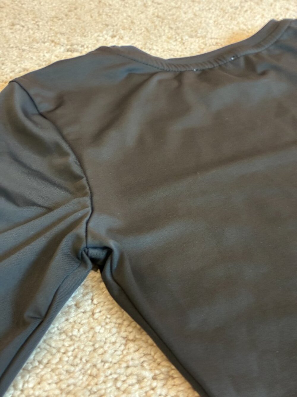 Princess Polly Black Crew Neckline Long-Sleeve Top Shirt - Picture 4 of 9